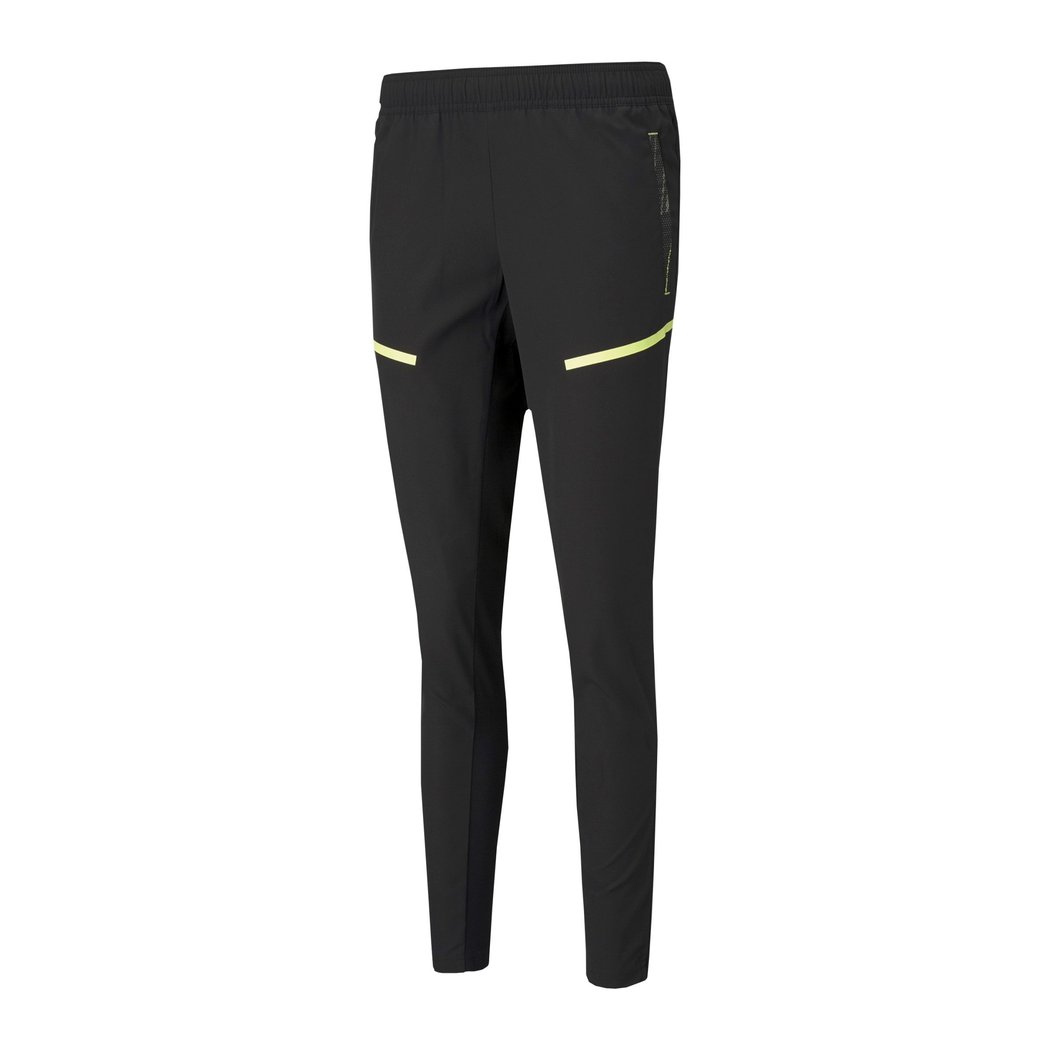 Puma Women Graphic individual Training Pants Black-Neon Yellow 657229 02